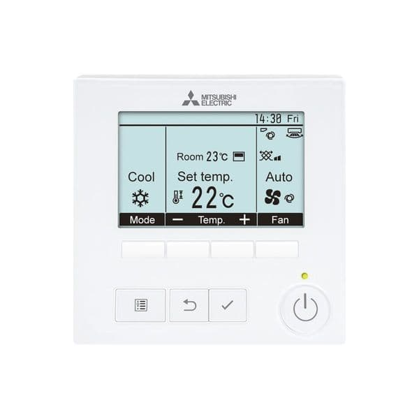 hard-wired-mitsubishi-electric-air-conditioning-par41maa-standard-wired-controller